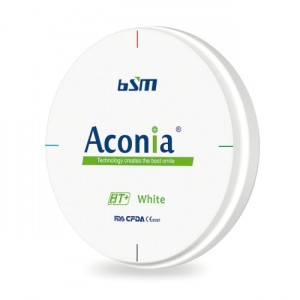 BSM ACONIA DISCO IN ZIRCONIA HT PLUS  BIANCO - COD. CNDHTP16