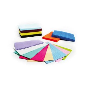 DENTAL WORLD PROTECT TOWELS SALVIETTE ASSORBENTI PLASTIFICATE - CONFEZIONE DA 500 PEZZI - COD. 007000