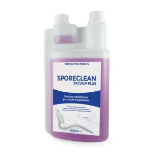 DENTAL WORLD SPORECLEAN PLUS SOLUZIONE DISINFETTANTE PER CIRCUITI DI ASPIRAZIONE A BASE DI MISCELA FENOLICA DA 5L - COD. SPCP/5
