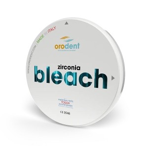 ORODENT BLEACH DISCO IN ZIRCONIA MONOSTRATO DI COLORE BIANCO AD ALTA RESISTENZA ALLA FLESSIONE