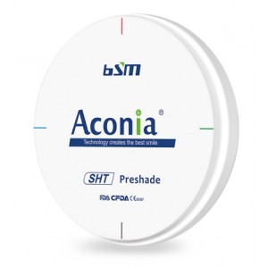 Bsm Aconia disco in Zirconia Preshade SHT Precolorato H16mm