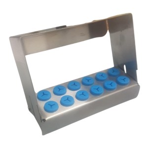 PORTA FRESE UNIVERSALI IN METALLO DA 12 INSERTI BLU - COD. SA-9062