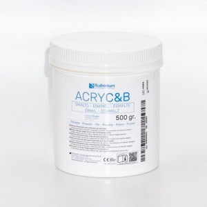 RUTHINIUM ACRY C&B SMALTO IN POLVERE PER RESINA ACRILICA PER PROVVISORI DA 500G COD. 0660003