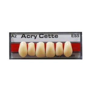 RUTHINIUM ACRY CETTE DENTI ARTIFICIALI IN PMMA 2 STRATI INCISIVI SUPERIORI - COD. 0130001