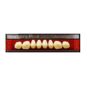 RUTHINIUM ACRY PLUS DENTI ARTIFICIALI COLORAZIONE CHROMASCOP IN PMMA 4 STRATI DIATORICI SUPERIORI - COD. 0120012