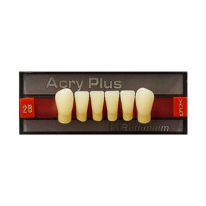 RUTHINIUM ACRY PLUS DENTI ARTIFICIALI COLORAZIONE VITA IN PMMA 4 STRATI INCISIVI INFERIORI - COD. 0120021