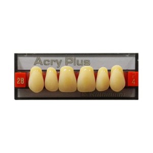 RUTHINIUM ACRY PLUS DENTI ARTIFICIALI COLORAZIONE VITA IN PMMA 4 STRATI INCISIVI SUPERIORI - COD. 0120020