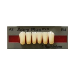 RUTHINIUM ACRY PLUS EVO DENTI ARTIFICIALI IN PMMA 4 STRATI INCISIVI INFERIORI - COD. 0120037