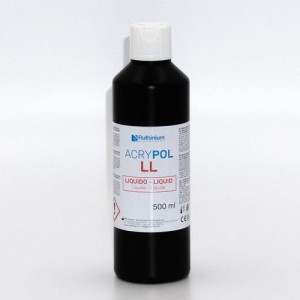 RUTHINIUM ACRY POL LL LIQUIDO PER RESINA ACRILICA TERMOPOLIMERIZZANTE A CALDO DA 500ML COD. 0960002