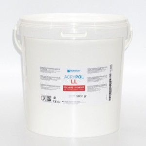 RUTHINIUM ACRY POL LL POLVERE PER RESINA ACRILICA TERMOPOLIMERIZZANTE A CALDO DA 5KG COD. 0980002