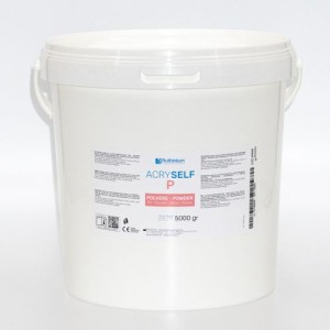 RUTHINIUM ACRY SELF P POLVERE PER RESINA ACRILICA AUTOPOLIMERIZZABILE A FREDDO DA 5000G COD. 1150008