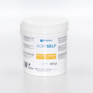 RUTHINIUM ACRY SELF POLVERE PER RESINA ACRILICA POLIMERIZZABILE A FREDDO DA 500G COD. 1050002