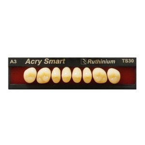 RUTHINIUM ACRY SMART DENTI ARTIFICIALI IN PMMA 4 STRATI DIATORICI SUPERIORI - COD. 0120092