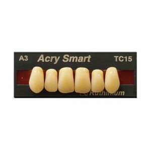 RUTHINIUM ACRY SMART DENTI ARTIFICIALI IN PMMA 4 STRATI INCISIVI SUPERIORI - COD. 0120090