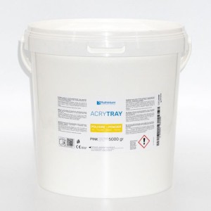 RUTHINIUM ACRY TRAY POLVERE PER RESINA ACRILICA AUTOPOLIMERIZZANTE PORTAIMPRONTE DA 5KG COD. 0780002