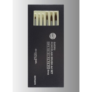 SHOFU PORCELAIN BRUSH PENNELLI CON SETOLE SINTETICHE - COD. PN6985