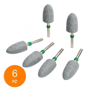 APEX DENTAL ACRIPOL-A KIT 6 GOMMINI IN SILICONE PER RESINE ACRILICHE IN GRANA GROSSA - COD. CRPLA