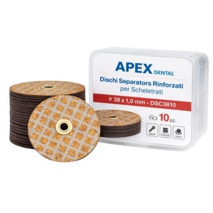 APEX DENTAL DISCHI SEPARATORI RINFORZATI IN CORINDONE PER SCHELETRATI - COD. DSC3810R