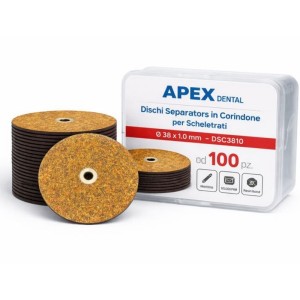 APEX DENTAL DISCHI SEPARATORI IN CORINDONE PER SCHELETRATI A GRANA MEDIA - COD. DSC3810