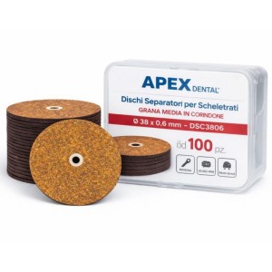 APEX DENTAL DISCHI SEPARATORI IN CORINDONE PER SCHELETRATI A GRANA MEDIA - COD. DSC3806