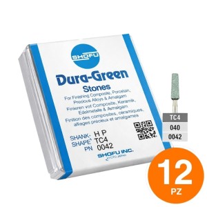 Shofu Dura Green Stones Punte abrasive al carburo di Silicio TC4