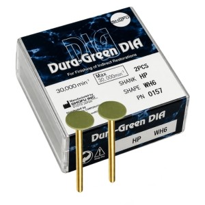 SHOFU DURA GREEN DIA 2 PUNTE ABRASIVE DIAMANTATE WH6 - COD. 0157