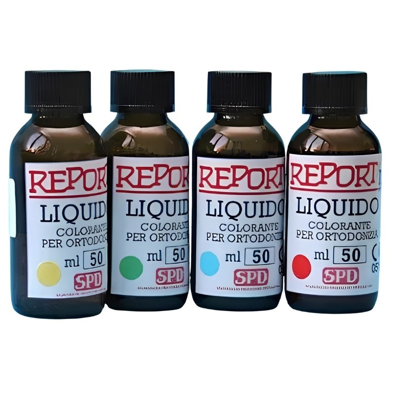 SPD DENTAL REPORT/N LIQUIDO COLORANTE PER RESINA ACRILICA AUTOPOLIMERIZZANTE