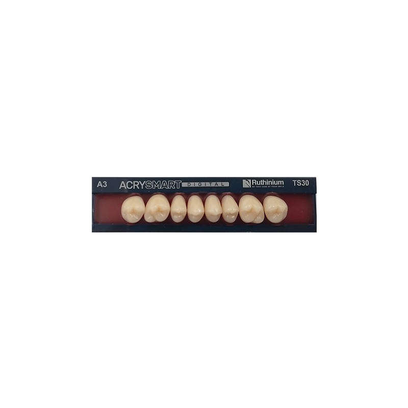RUTHINIUM ACRY SMART DIGITAL DENTI ARTIFICIALI IN PMMA 4 STRATI DIATORICI SUPERIORI - COD. 0120109