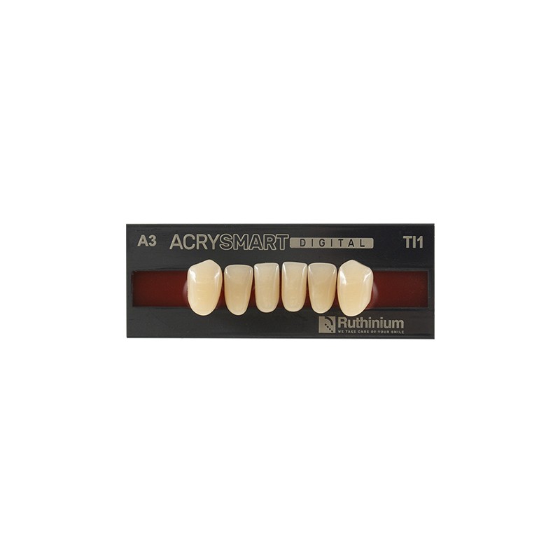 RUTHINIUM ACRY SMART DIGITAL DENTI ARTIFICIALI IN PMMA 4 STRATI INCISIVI INFERIORI - COD. 0120108