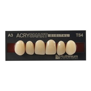 RUTHINIUM ACRY SMART DIGITAL DENTI ARTIFICIALI IN PMMA 4 STRATI INCISIVI SUPERIORI - COD. 0120107