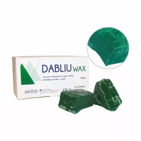 DENTAL WORLD DABLIU WAX CERA PER MODELLAZIONE A PEZZI VERDE - COD. 00280108