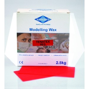 KEMDENT TENATEX FOGLI IN CERA ROSSA PER MODELLARE QUALITA' ORO DA 2500G - COD. 05/01002
