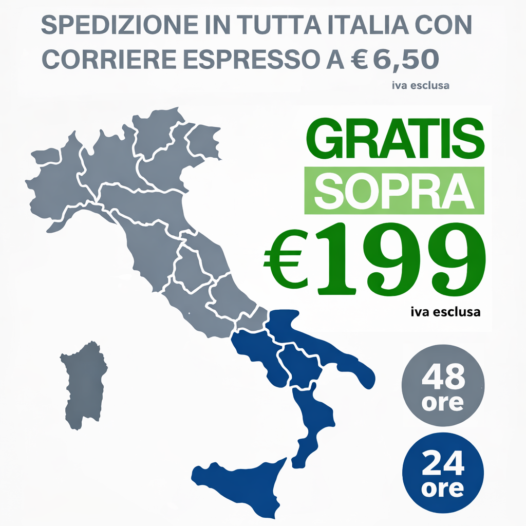 SPEDIZIONE IN TUTTA ITALIA CON CORRIERE ESPRESSO A €5,90